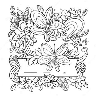 Live Laugh Love Inspirational Quote Coloring Page | Live Laugh Love 塗色頁