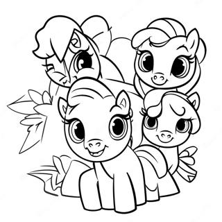 My Little Pony Cutie Mark Crew Coloring Page | My Little Pony Cutie Mark Crew 塗色頁