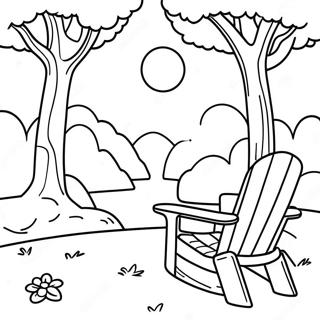 Serene Nature Scene Coloring Page | Calm 塗色頁