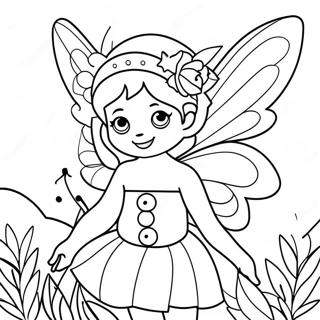 Flower Fairy Coloring Page | Flower Fairy 塗色頁