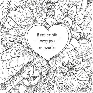 Inspirational Quotes Coloring Page | Encouraging Words 塗色頁