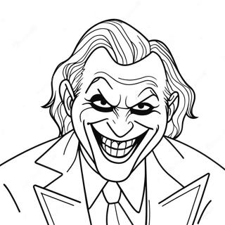 Joker Batman Laughing Coloring Page | Joker Batman 塗色頁