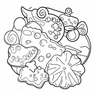 Christmas Cookies Coloring Page