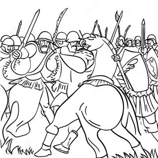 Battle Coloring Pages
