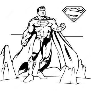 Man of Steel Coloring Page | Man of Steel 塗色頁