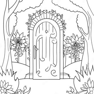 The Secret Garden Coloring Page | The Secret Garden 塗色頁