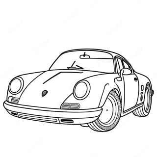 Porsche Coloring Page | Porsche 塗色頁