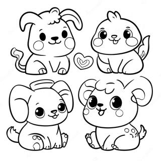 Cute Animal Preschoolers Coloring Page | for Preschoolers 塗色頁