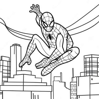 Homecoming Spiderman Coloring Page