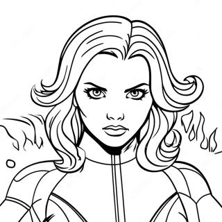 Black Widow Coloring Page