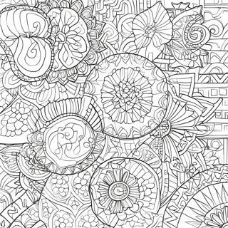 Islamic Art Geometric Patterns Coloring Page | Islamic Art 塗色頁