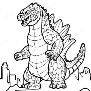 Godzilla Coloring Page | Godzilla 塗色頁