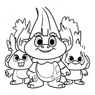 Trolls World Tour Coloring Page