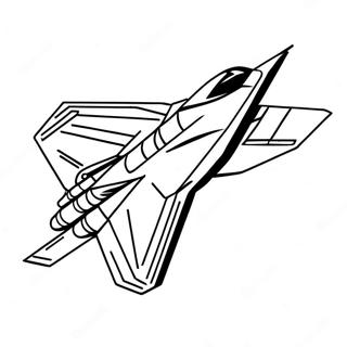 F22 Fighter Jet Coloring Page | F22 Fighter Jet 塗色頁
