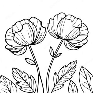 Poppy and Branch Dancing Coloring Page
