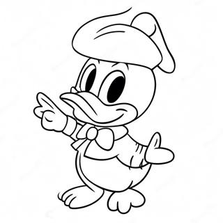 Donald Duck Christmas Coloring Page | Donald Duck Christmas 塗色頁