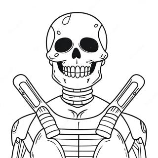 Skull Trooper Coloring Page | Skull Trooper 塗色頁