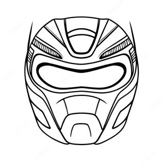 Power Ranger Mask Coloring Page | Power Ranger Mask 塗色頁
