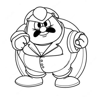Dr Robotnik Coloring Page | Dr Robotnik 塗色頁