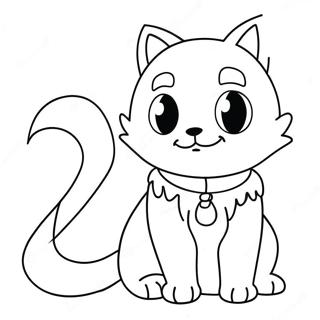 Anime Furry Character Coloring Page