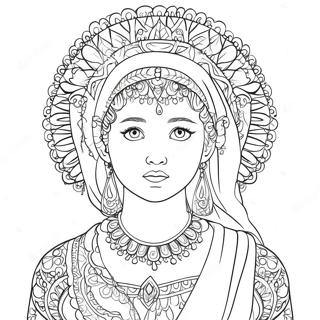 Mina Coloring Page | Mina 塗色頁