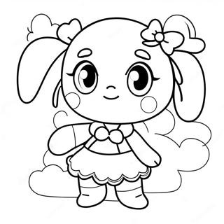 Cute Mina Character Coloring Page | Mina 塗色頁