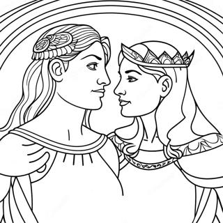 Aquila and Priscilla Coloring Page | Aquila and Priscilla 塗色頁