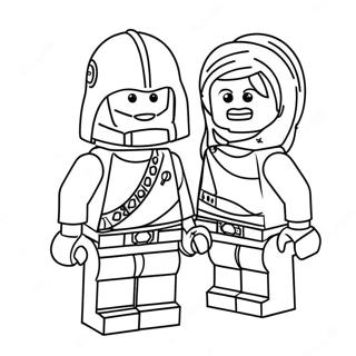 Lego Star Wars Coloring Page | Lego Star Wars 塗色頁