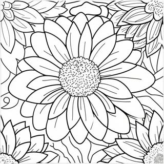 Chrysanthemum Flower Coloring Page | Chrysanthemum 塗色頁