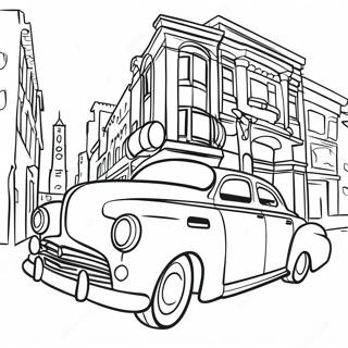 Turning Red 4 Town Coloring Page | Turning Red 4 Town 塗色頁
