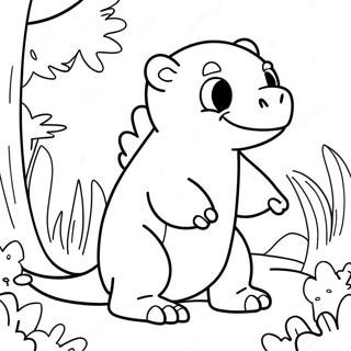 Slowpoke Coloring Page | Slowpoke 塗色頁