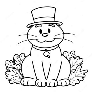 Garfield Thanksgiving Coloring Page | Garfield Thanksgiving 塗色頁