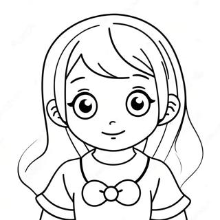 Cute Anya Anime Character Coloring Page | Anya Anime 塗色頁