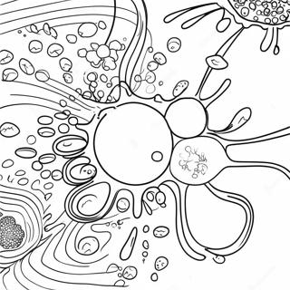Colorful Chemical Reactions Coloring Page