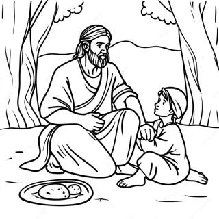 Jacob and Esau Coloring Page | Jacob and Esau 塗色頁