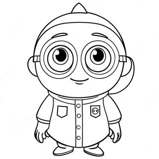 Agnes Despicable Me Coloring Page | Agnes Despicable Me 塗色頁