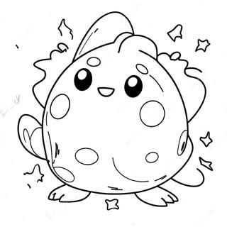 Togepi Happy Face Coloring Page | Togepi 塗色頁