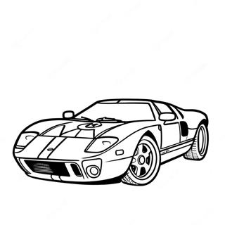 Classic Ford GT Racing Coloring Page | Ford GT 塗色頁