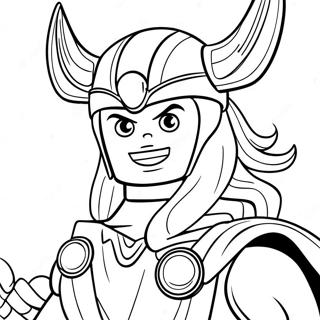 Lego Thor Coloring Page | Lego Thor 塗色頁