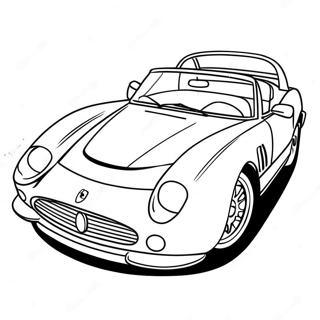 Red Ferrari Sports Car Coloring Page | Ferrari 塗色頁
