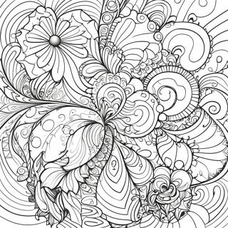 Fractal Coloring Page | Fractal 塗色頁