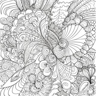 Intricate Fractal Patterns Coloring Page | Fractal 塗色頁