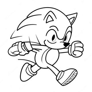 Sonic the Hedgehog Speeding Coloring Page | Team Sonic Racing 塗色頁