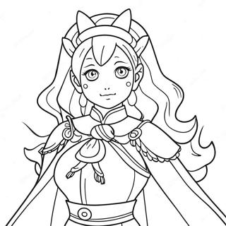 Mina Ashido in Hero Costume Coloring Page | Mina Ashido 塗色頁