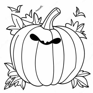 Easy Halloween Pumpkin Coloring Page | Easy Halloween 塗色頁