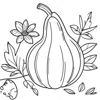 Gourd Coloring Page | Gourd 塗色頁