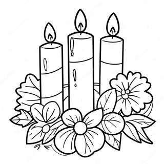 Advent Wreath Coloring Page | Advent Wreath 塗色頁