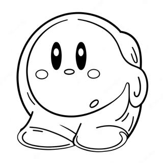 Ice Kirby Coloring Page | Ice Kirby 塗色頁