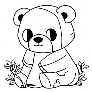 Minecraft Panda Coloring Page | Minecraft Panda 塗色頁