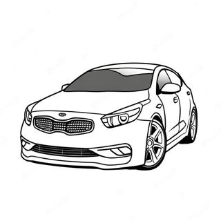 Kia Sporty Car Coloring Page | Kia 塗色頁